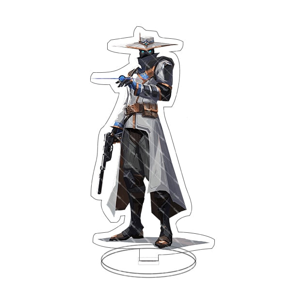 Game Figure Valorant Sage Killjoy Jett Sova Cypher Salvia Acrylic Stand Model Plate Desk Decor Standing Sign Figures Fans Gifts