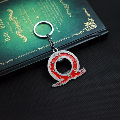 God of War Keychain Kratos Axe Leviathan Key Chain Keyring Blades of Chaos Swords Game Accessories Car Key Ring Pendant llaveros