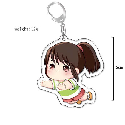 Anime Kiki&#39;s Delivery Service MY NEIGHBOUR TOTORO Spirited Away Cosplay Keychain Acrylic Pendant Backpack Props Accessories Gift