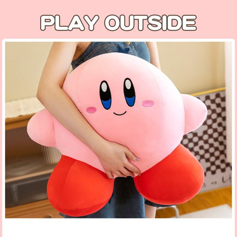 Kirby Anime Star Plush Toys Soft Stuffed Animal Doll Fluffy Pink Plush Doll Pillow Room Decoration Toys For Children&#39;S Gift