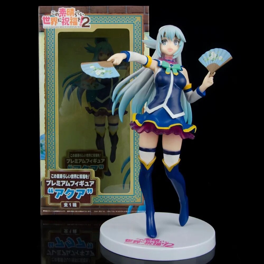 13cm Figma #407 KonoSuba 2 Megumin Anime Figure #399 KonoSuba Aqua Action Figure #425 Kazuma Figurine Adult Model Doll Toys Gift