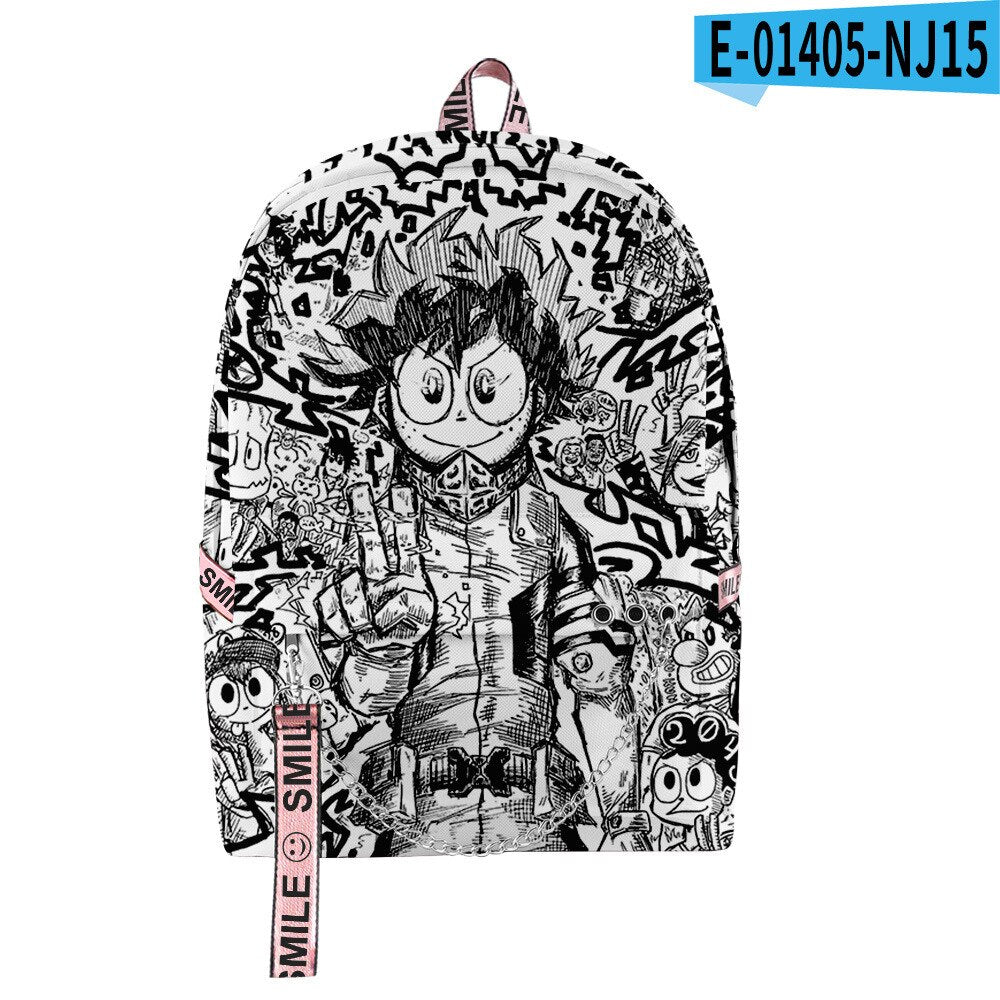 Fashion Novelty My Hero Academia Student School Bags Unisex 3D Print Oxford Waterproof Notebook multifunction Travel Backpacks