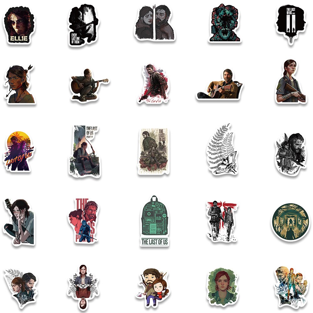 10/50PCS Game The Last of US Cool Stickers for Motorcycle Skateboard Bike Laptop Phone Suitcase Car Gift Sticker