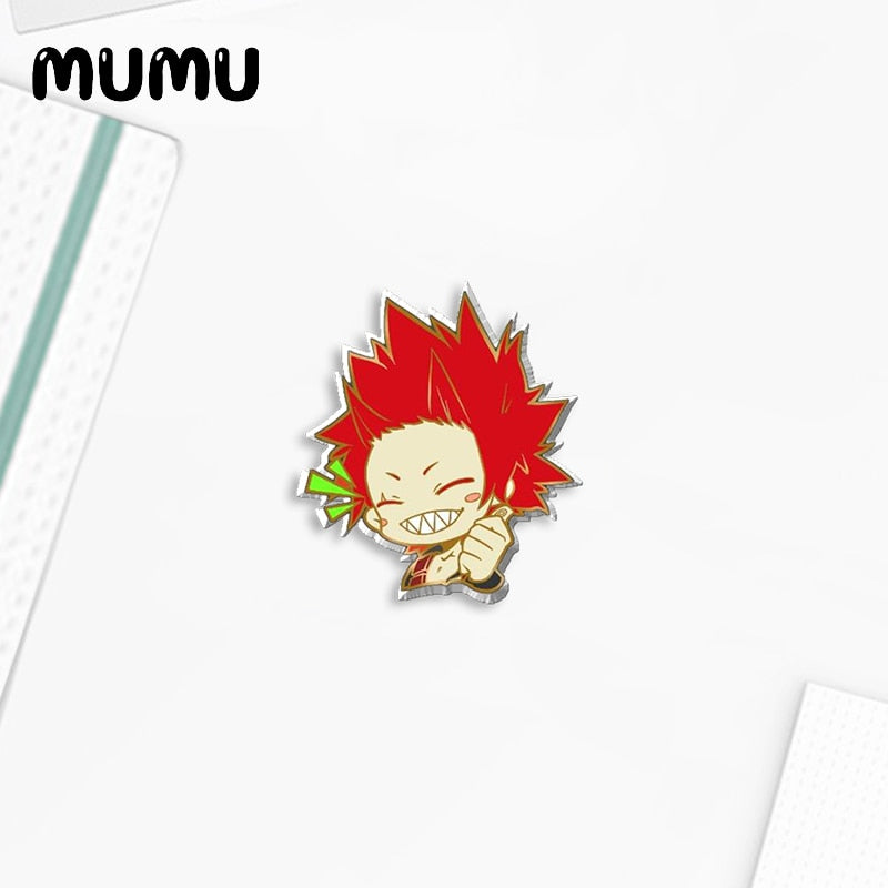 2022 New Anime My Hero Academia Lapel Pin Cute Deku Todoroki Acrylic Brooches Handmade Epoxy Jewelry Shirt Bag Badge