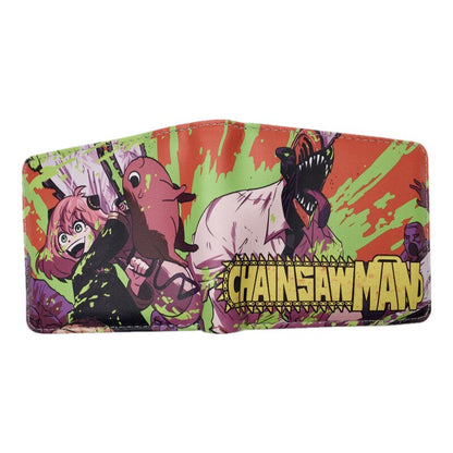 Anime Chainsaw Man Cute Cartoon Comics Purse Student Wallet Credit Card Holder