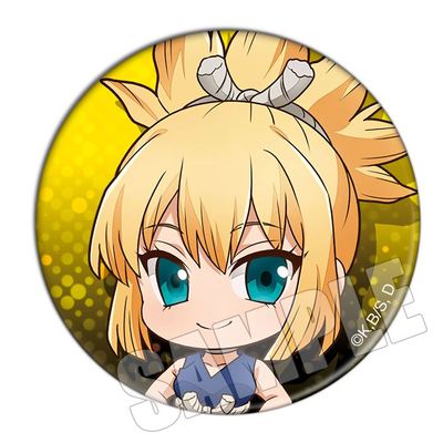 Anime Dr. Stone Ishigami Senkuu Asagiri Gen Shishio Tsukasa Figure 58mm Badge Round Brooch Pin 1930 Gifts Kids Collection Toy