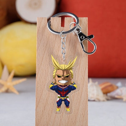 Keychain Anime Character My Hero Academia Deku Acrylic Keyring Japanese Cartoon Bag Handbag Gift For Student Comic Fans