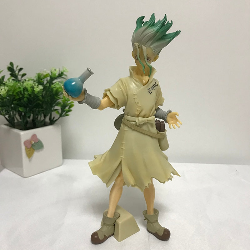 20cm Dr. Stone Anime Figure Ishigami Senkuu Action Figure 1262# Dr.STONE Senkuu Ishigami Figurine Collectible Model Doll Toys