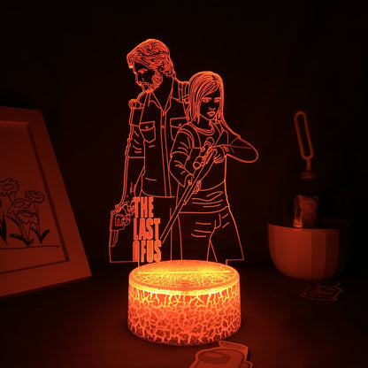 The Last of Us Figure 3d Led Lamp Home Decoration Birthday Gift Manga Night Light Otaku Bedroom Decor Light Cartoon Acrylic Lamp