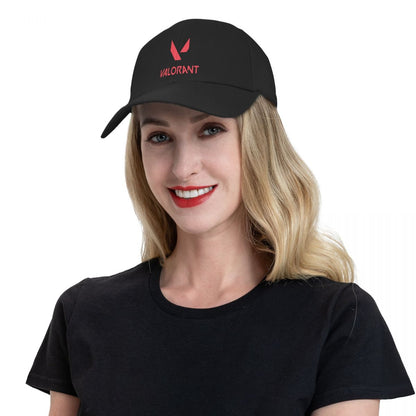 Hot Sale Video Game Valorant Logo Baseball Cap Men Women Custom Adjustable Adult Dad Hat Hip Hop Summer Spring Hats