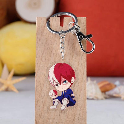 Keychain Anime Character My Hero Academia Deku Acrylic Keyring Japanese Cartoon Bag Handbag Gift For Student Comic Fans