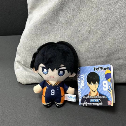 10cm Mini Haikyuu Plush Toy Volleyball Stuffed Doll Hinata Shoyo Tobio Kageyama Yu Nishinoya Plush Pendant Keychain Toy For Gift