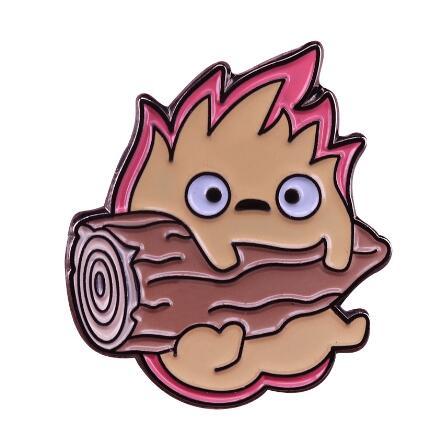 Howl&#39;s Moving Castle Anime Enamel Pins Metal Brooch Badge Fashion Jewellery Lapel Fun Bag Accessory Gifts Studio Ghibli