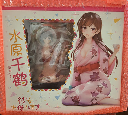 In Stock Original 1/7 HobbyMax BEBOX Mizuhara Chizuru Yukata Ver Rent A Girlfriend Anime Figure Collectible Action Toys Gifts