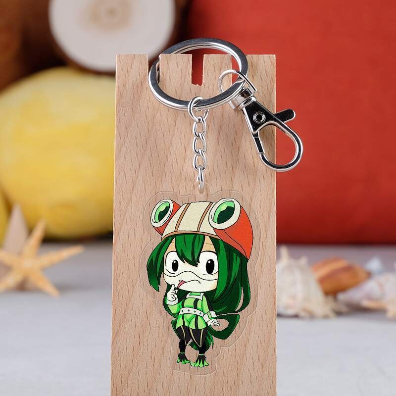 Keychain Anime Character My Hero Academia Deku Acrylic Keyring Japanese Cartoon Bag Handbag Gift For Student Comic Fans