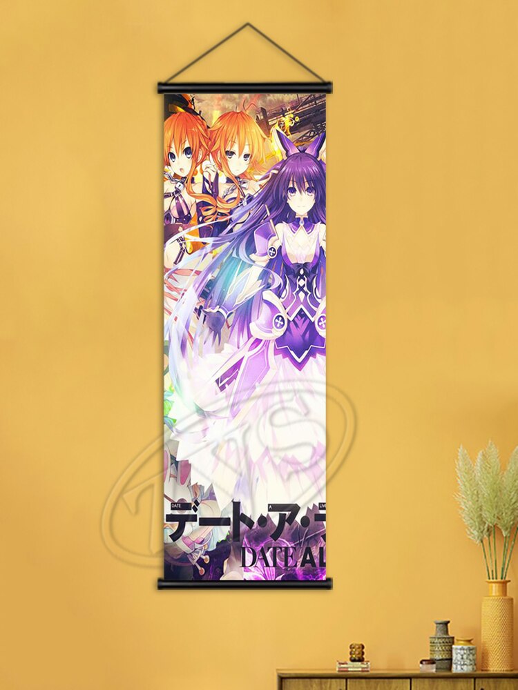 Classic Art Japanese Anime Poster Canvas Date a Live Painting HD Print Wall Home Cudros Hanging Scrolls Mural Bedroom Decoration