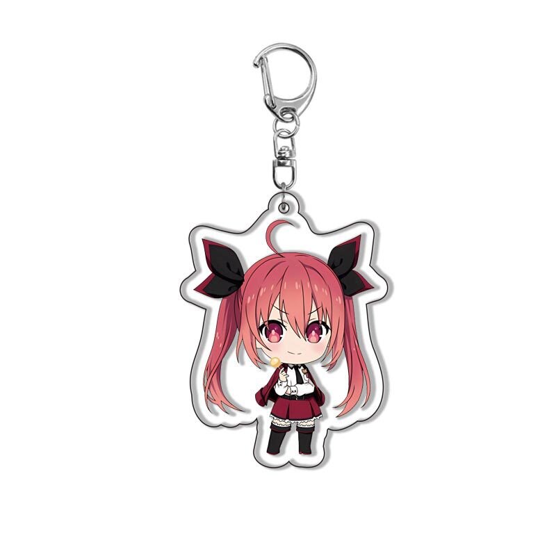 Anime Date A Live Collection Cosplay Keychain Figures Tokisaki Kurumi Yatogami Toka Himekawa Yoshino Acrylic Keyring Friend Gift