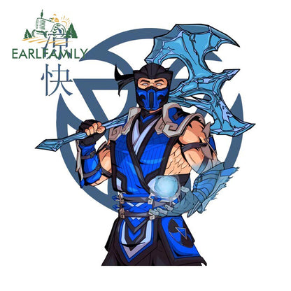 13cm x 9.9cm Scorpion Spear Mortal Kombat Kitana Car Stickers Video Game Creative Decal Laptop Bumper Car Accessories