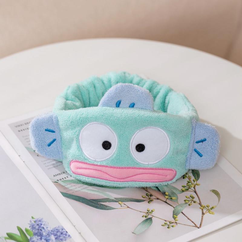 Hangyodon Cartoon Cute Hair Hoop Sanrio Pachacco Creative Plush Absorbent Towel Hand Wipe Sweet Kawaii Birthday Gift