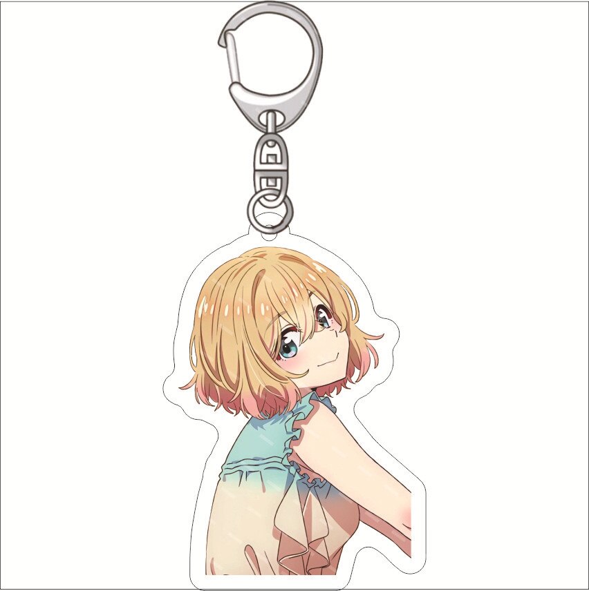 Rent A Girlfriend Keychain Anime Ichinose Chizuru Nanami Mami Sarashina Ruka Sakurasawa Sumi Cute Mold Acrylic Keyrings Jewelry