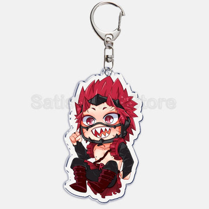 Cute My Hero Academia Anime Keychain Izuku Shouto Midoriya Bakugou Key Chain for Accessories Pendant Key Ring Keychains Gift