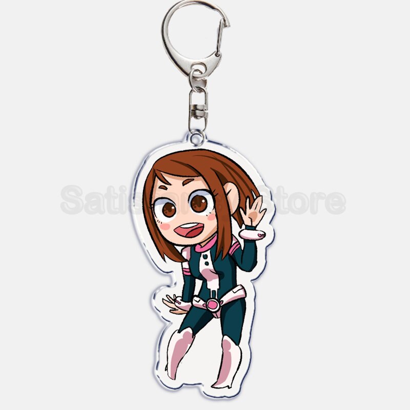 Cute My Hero Academia Anime Keychain Izuku Shouto Midoriya Bakugou Key Chain for Accessories Pendant Key Ring Keychains Gift