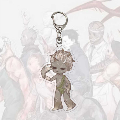 Game Dead by Daylight Gothic Figures Pendant Key Chain The Huntress Trapper Wraith Hillbilly Anime Theme Acrylic Metal Keychain