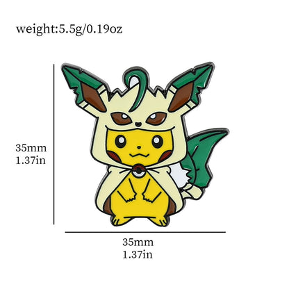 Pokemon Pikachu Anime Metal Enamel Brooch Badges on Backpack Clothing Lapel  jackets Jeans Accessories Jewelry Decoration Gift