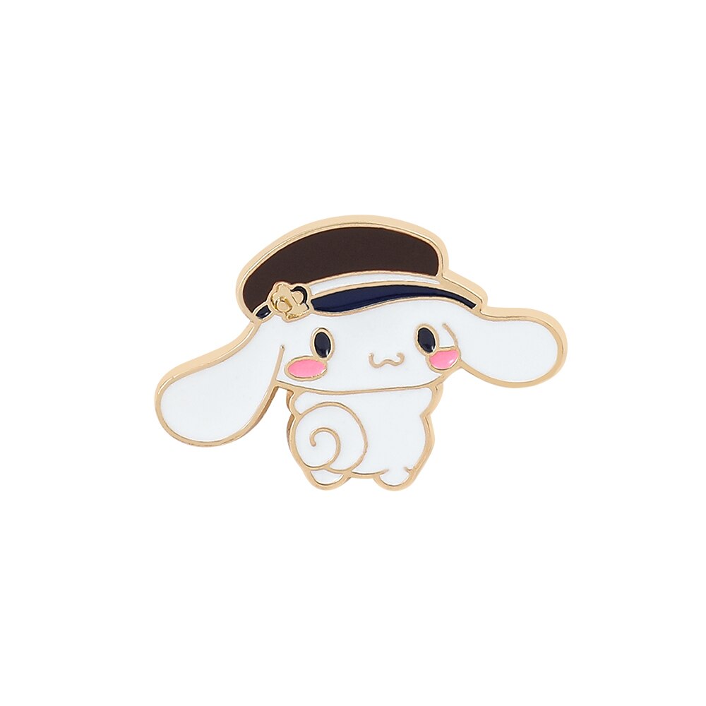 Fashion Kawaii Cinnamoroll My Melody Hello Kitty Sanrio Brooch Strawberry Creative Cute Metal Brooch Wholesale