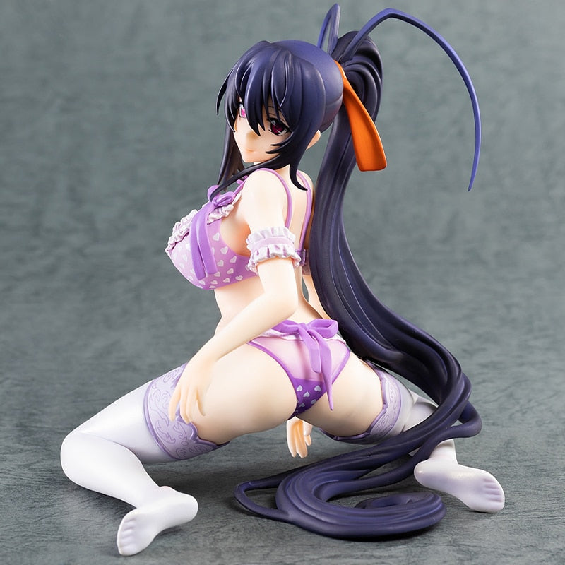 High School DxD HERO Kneeling Posture Figures Akeno Himejima Hot Girl 1/7 PVC Anime Action Figure Toys Collection Model Toy Gift