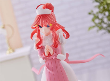 18CM Bandai Original BANPRESTO Kyunties The Quintessential Quintuplets Nakano Itsuki Nurse Ver. Kawaii Anime Action Figures Toys