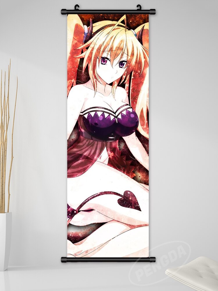 Wall Art Anime Hanging Painting Posters High School DxD Canvas Print Rias Gremory Picture Home Decor Scroll Bedside Background