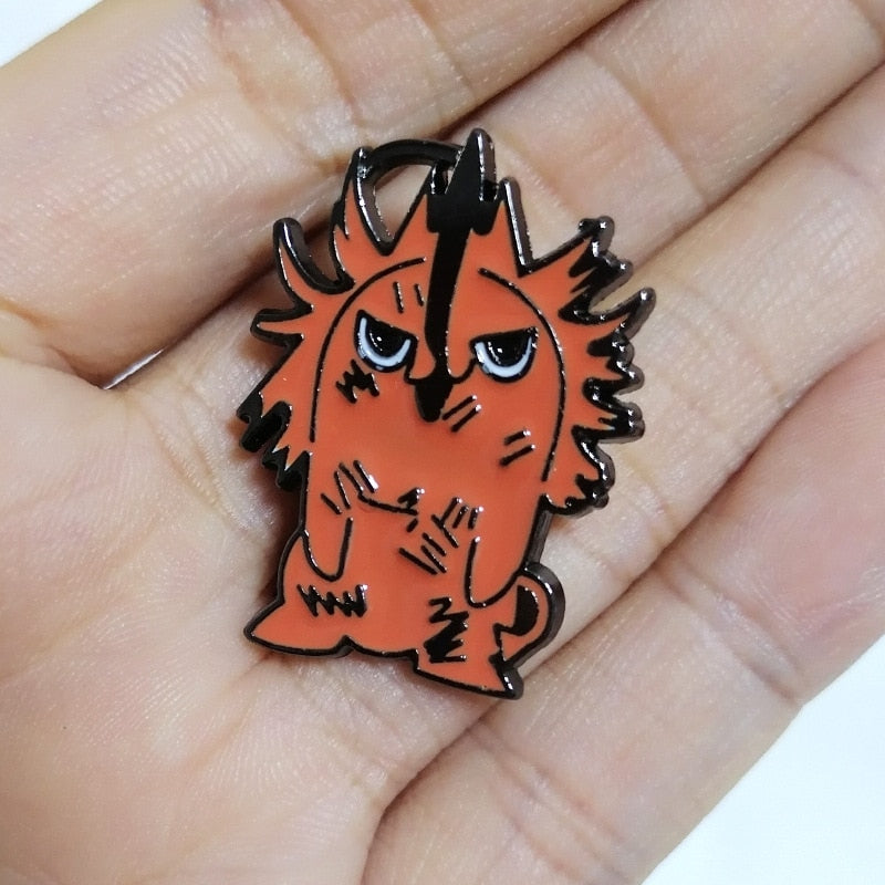 Cute Manga Brooch Chainsaw Man Pochita Enamel Pin Pines Brooches Lapel Pins Japanese Fashion Jewelry Accessories