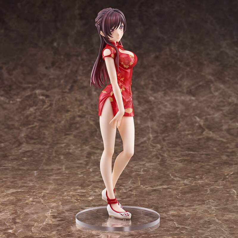 24cm Rent A Girlfriend Sexy Anime Figure Chizuru Mizuhara China Dress Action Figure Chizuru Ichinose Figure Adult Model Doll Toy