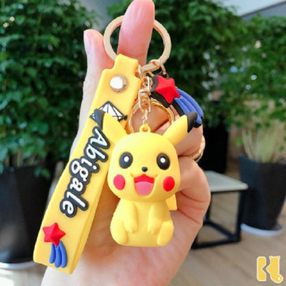 Pokemon Anime Figure Pikachu Keychain Toy Pet Eevee Leafeon Sylveon Flareon Umbreon Vaporeon Espeon Glaceon Jolteon Kids Gifts