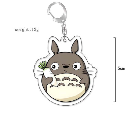 Anime Kiki&#39;s Delivery Service MY NEIGHBOUR TOTORO Spirited Away Cosplay Keychain Acrylic Pendant Backpack Props Accessories Gift