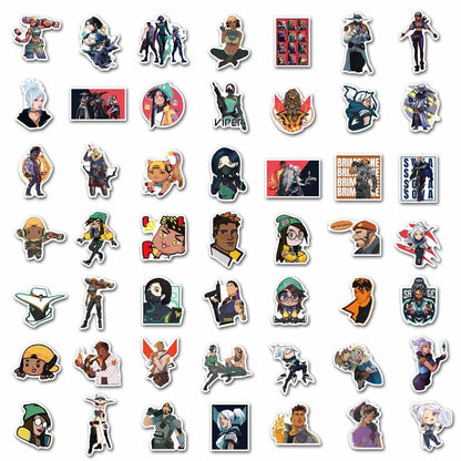 Cartoon Anime Game Valorant Stickers Car Laptop Luggage Phone Stationery Decal Waterproof Graffiti Sticker for Kids Toys Gifts