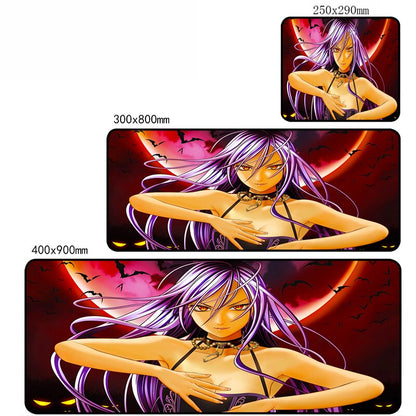 Cartoon Rosario + Vampire Mouse Pad Large PC Gamer Laptop Desk Mat Gaming Accessories Keyboard Cute Girl Rubber Table Mousepad