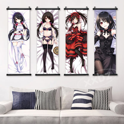 Anime Date A Live Poster Wall Art Canvas Kawaii Princess Pictures Modern Painting Tokisaki Kurumi Hanging Scroll Home Decor Gift