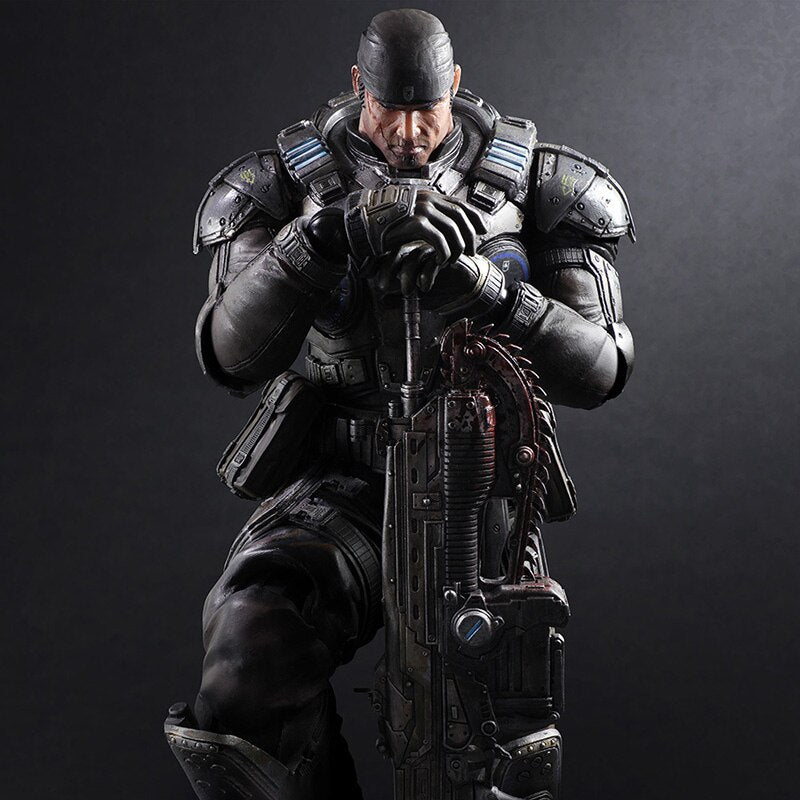 Play Arts Marcus Fenix Action Figure PA  Gears of War Figure Collection Doll Movable Model PVC Toys Birthday Gift