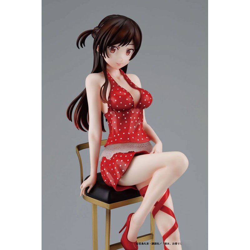 Stock Original 1/7 SOL INTERNATIONAL Rent A Girlfriend Mizuhara Chizuru Date Dress Ver 23cm Action Anime Figure Model Toys