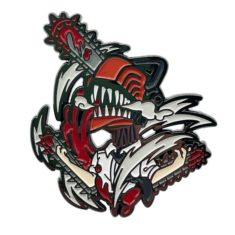 Chainsaw Man Pochita Makima Hayakawa Aki Reze Pin Enamel Brooch Alloy Metal Badges Lapel Pins Brooches Jewelry Accessories