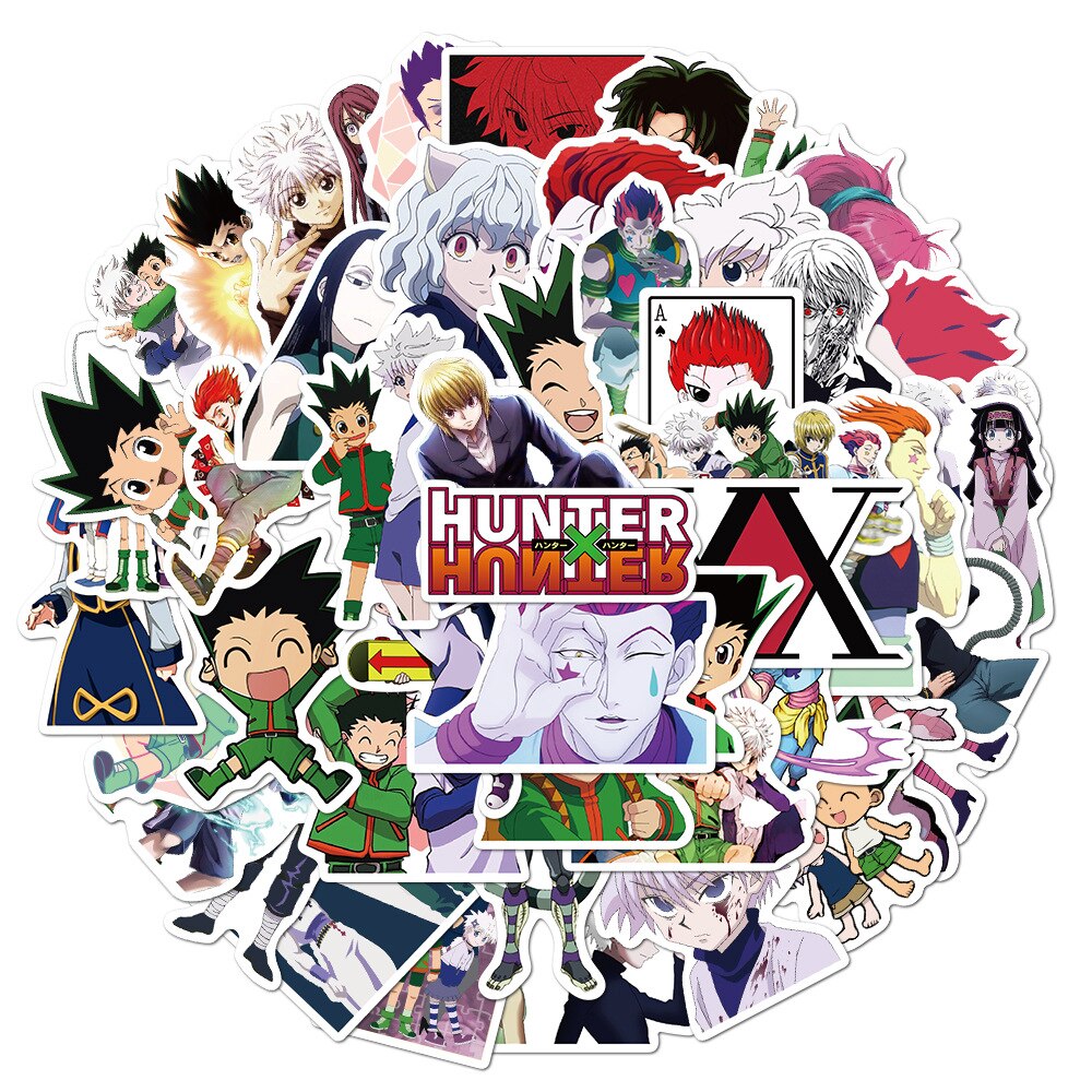 10/20/50/100pcs Hunter X Hunter Stickers Laptop Skateboard Phone Case DIY Graffiti Waterproof Anime Sticker for Kids Gift Toy