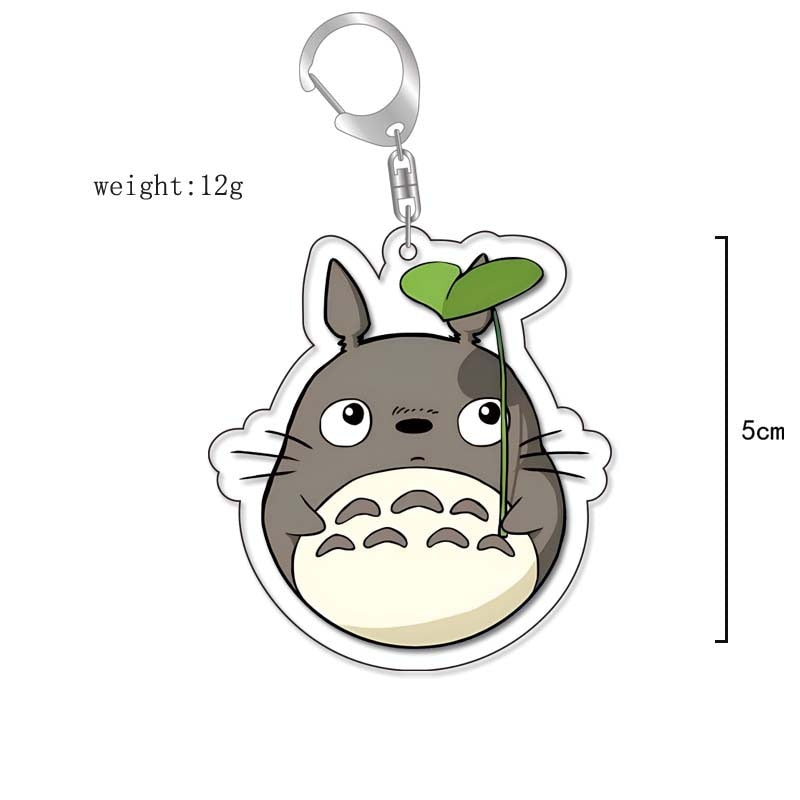 Anime Kiki&#39;s Delivery Service MY NEIGHBOUR TOTORO Spirited Away Cosplay Keychain Acrylic Pendant Backpack Props Accessories Gift