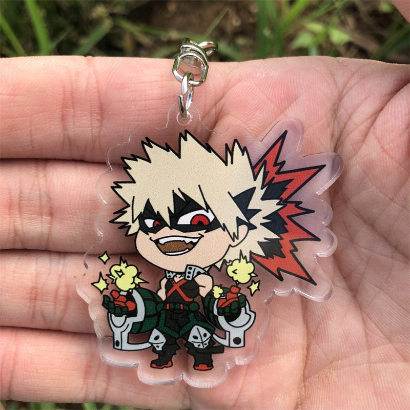 My Hero Academia OCHACO URARAKA Midoriya Izuku Ashido Mina Keychain Cosplay Accessories Pendant Badge Christmas Gifts