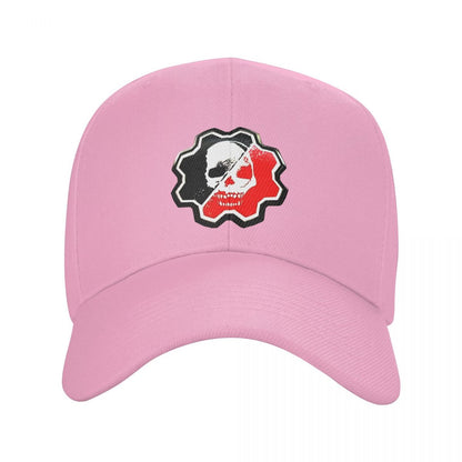 Cool Classic Gears of War Skeleton Skull Trucker Hat Women Men Custom Adjustable Unisex Baseball Cap Hip Hop