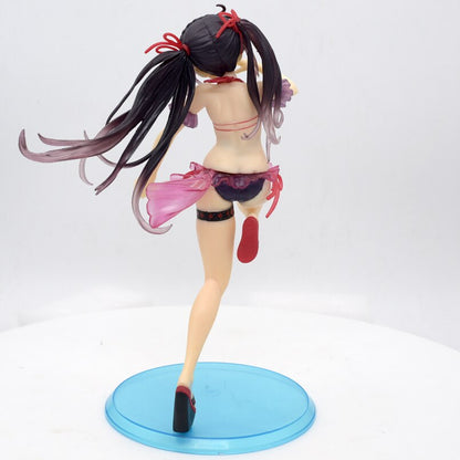 21CM DATE A LIVE  Anime FigureTokisaki Kurumi PVC Action Figure Sexy Swimsuit Bikini Girl Collection Toys Gift