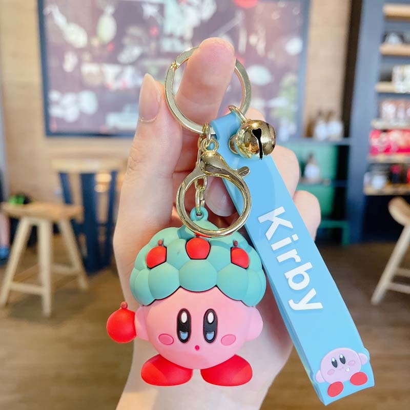 Cartoon Waddle Dee Doo Game Sweet Pink Kirby Anime Pendant Kabi  Keychian Children Birthday Gifts Women Car Bag Key Chian Girls