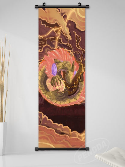 Home Decoration Modern Wall Artwork Monster Hunter World Picture Anime Scroll Hanging Painting Print Canvas Poster Living Room