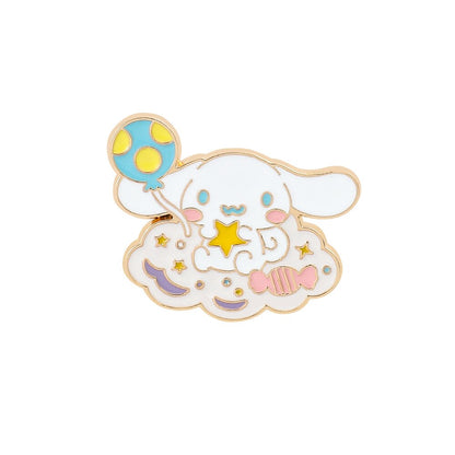 Fashion Kawaii Cinnamoroll My Melody Hello Kitty Sanrio Brooch Strawberry Creative Cute Metal Brooch Wholesale